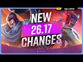 ALL NEW CHANGES for PATCH 26 17 - League of Legends