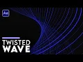 Twisted Wave Background After Effects Tutorial - Free Download