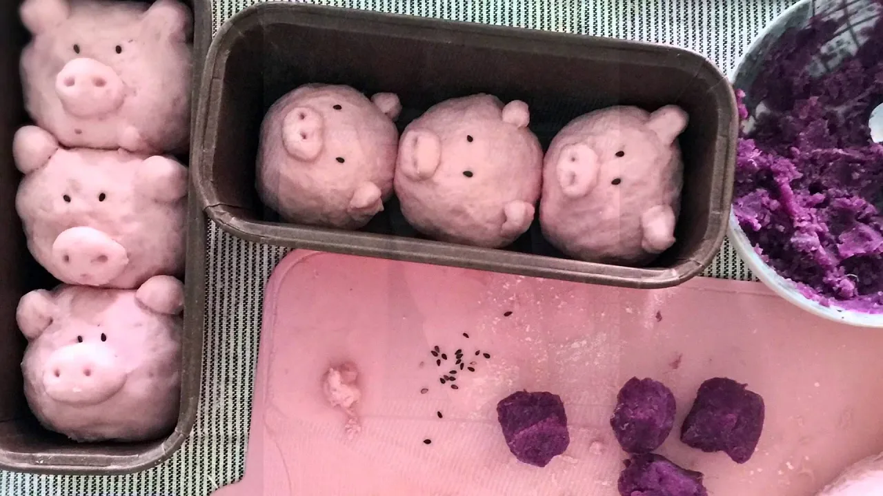 Purple Sweet Potato Chigiri-Pan
