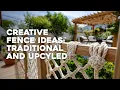 Creative Fence Ideas for Small Gardens Mix of Traditional Fencing and Upcycled Options