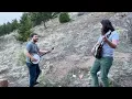Billy Failing (Billy Strings) and Andy Thorn (Leftover Salmon) play double banjos for a wild fox!