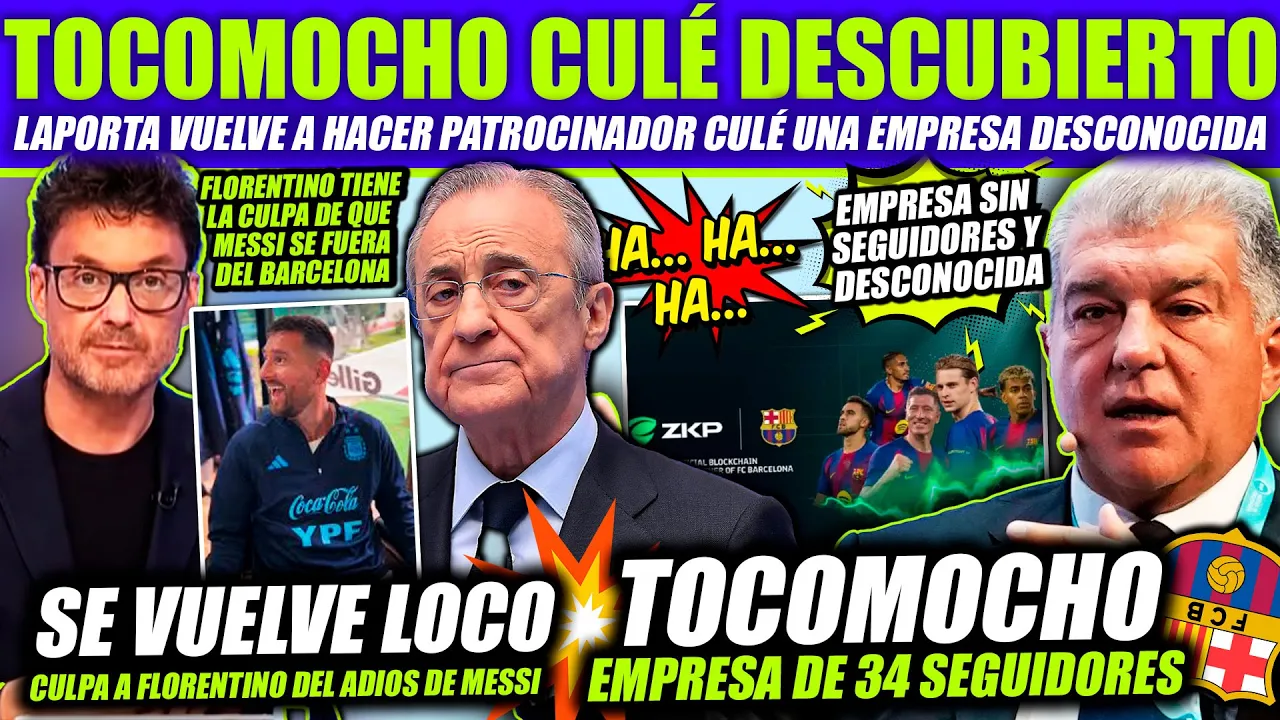 🔥 LAPORTA PREPARA un FRAUDE con PATROCINADOR DESCONOCIDO ¡TOCOMOCHO CULÉ! Y LESAN SE VUELVE LOCO