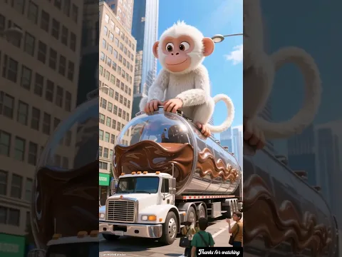 ๐ Monkey steals chocolate pool, leaving the little boy crying ๐ข #ai #shorts #youtubeshorts