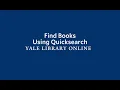 Download Lagu Find Books Using Quicksearch