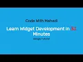 Learn WordPress Custom Widget Development in 30 minutes