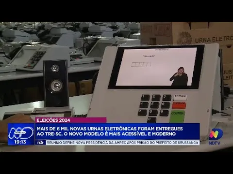 TRE-SC recebe mais de seis mil urnas eletrônicas modernas para as eleições de 2024