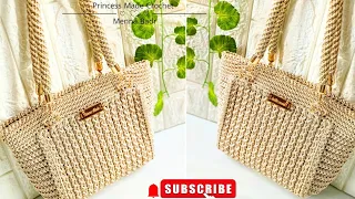 Luxury Crochet Bag Detailed Step By Step Tutorial 