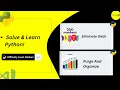 Python for Beginners Solve Eliminate Odds Purge and Organize Challenge Python Medium Level