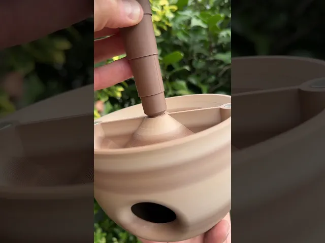 Acorn, birdhouse with integrated bird feeder. video thumbnail