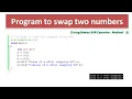 Program to Swap Two Numbers using Bitwise XOR Operator Method - 3 Hindi