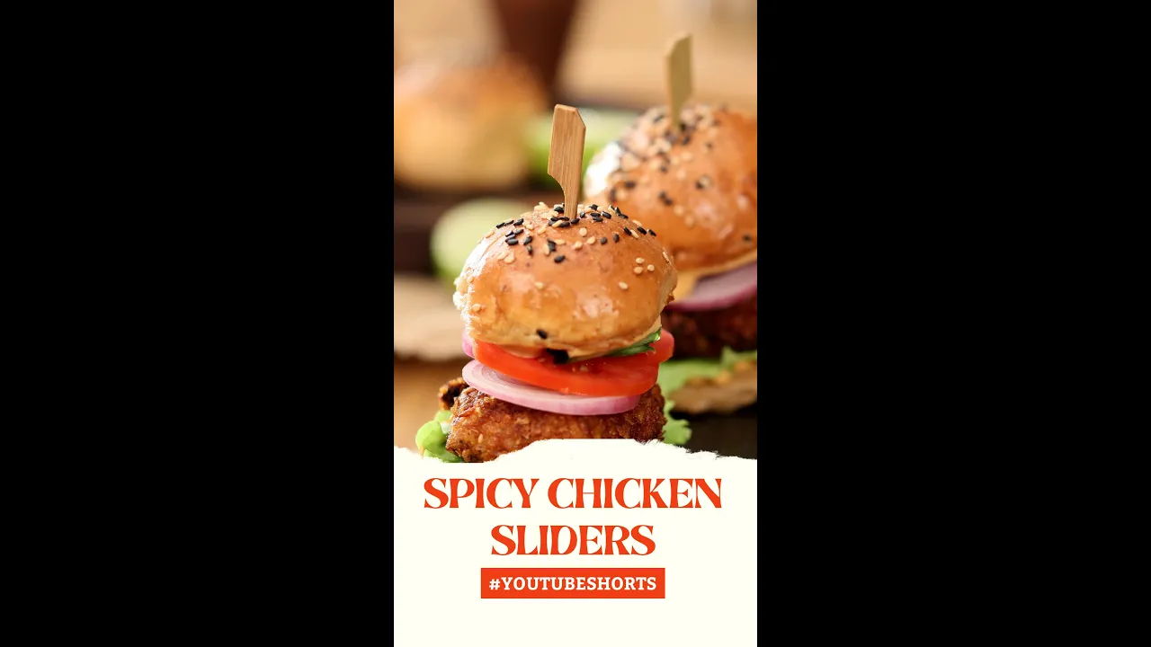 Spicy Chicken Sliders   #Shorts   Sanjeev Kapoor Khazana