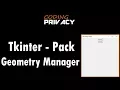 3 More About Pack Manager In Tkinter Python