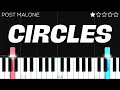 Post Malone - Circles EASY Piano Tutorial