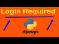 How to use login - required decorator In Django