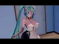 【MMD R18】Maid Miku x Lily - Love me if you can