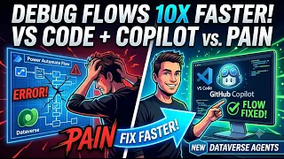 How to Debug Power Automate Cloud Flows FASTER with VS Code GitHub Copilot