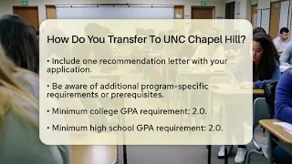 How Do You Transfer To UNC Chapel Hill - The College Explorer