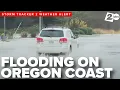 Flooding in Tillamook on Oregon coast as atmospheric river hits Pacific Northwest
