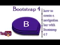 Bootstrap 4 Tutorial Navigation Bar