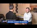 Man gets wheelchair fixed for free after struggling for months with other company