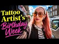 A Week in My Life as a Tattoo Artist Birt ay Girl Viking Sleeve Sword and Sparrow Ep 40