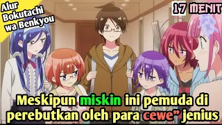 perjuangan pemuda miskin alur cerita anime bokutachi wa benkyou ga dekinai