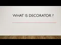 Python Interview questions Decorator