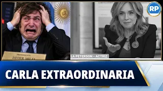 ¡LE RESPONDIÓ CON TODO! Carla Peterson FULMINÓ a Milei por sus dichos sobre la natalidad