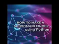 How to make a Subdomain Finder using Python