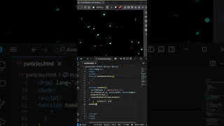 Fondo Animado de Particulas en HTML CSS y JavaScript Efecto Visual Increible