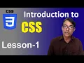 Introduction to CSS Css tutorial Lesson-1 learn css for beginners in hindi