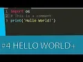 PYTHON 3 TUTORIAL - HELLO WORLD AND PRINT FUNCTION