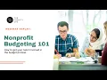 How to Create a Nonprofit Budget Webinar