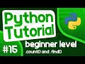 Python Programming Tutorial - Using count and find