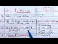 Built in Package in Java Learn Coding