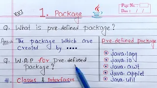Built in Package in Java Learn Coding