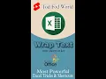 Download Lagu Wrap Text in excel with key || Excel Tips \u0026 Tricks 2022 || @todfodeducation