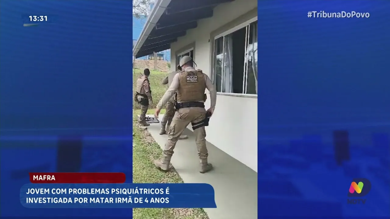 Crime em Mafra Irmã: mais velha esfaqueia criança de 4 anos e causa comoção