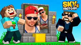 Building A SHRINE For SSUNDEE! (Sky Factory #4)