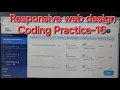 Coding Practice-16 Responsive Web Design NXTWAVE HTML CSS BOOTSTRAP