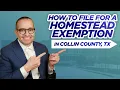 How to File For a Homestead Exemption in Collin County TX