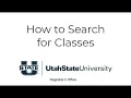 Search for classes in Banner Registration