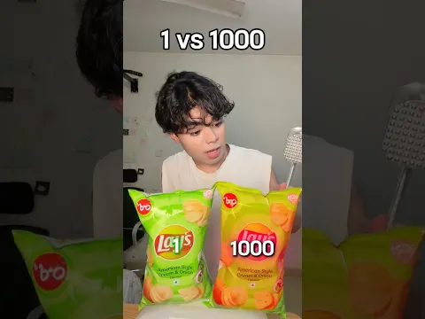 Lay's 1 vs 1000 SMASH #food #cooking