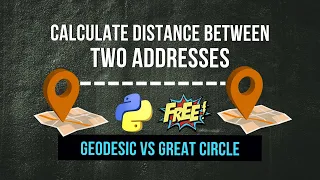 Calculate Distance Between Two Addresses in Python Geocoding Circle