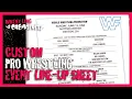 Create a Custom Wrestling Live Event Line-up Sheet Program Match Card Print for WWF WWE AEW etc