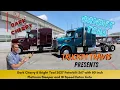 Dark Cherry Bright Teal 2027 Peterbilt 567 with 80 inchPlatinum Sleeper and 18 Speed Eaton Auto