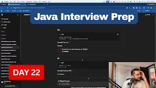 Revising Core Java Concepts for Interviews Day 22