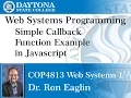 Web Programming - Simple Introduction to Callback Functions