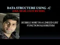 BUBBLE SORT IN A LINKED LIST C