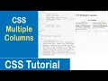 CSS Multiple Columns Multi-Column Layout Column Count Column Gap CSS Tutorial